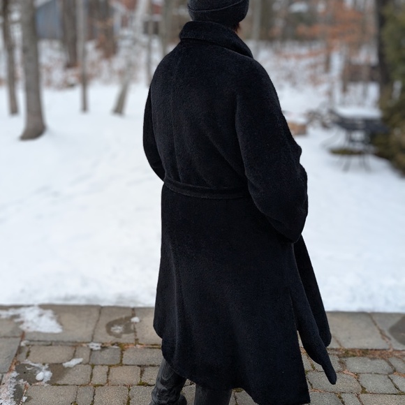 Max Mara Alpaca Wool Winter Coat – Made in Italy – Classic Long Fit – Size 12 - Picture 2 of 8